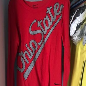 Red Ohio state long sleeve